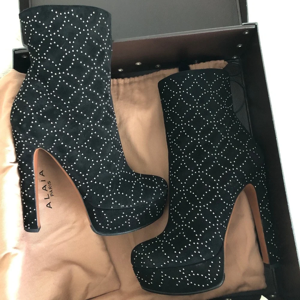 ALAIA platform suede shoes size EU 39 - Picture 2 of 16